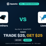 Panthers vs Lions: Kalshi Promo Code & $25 Bonus