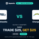 Seahawks vs Chargers: Kalshi Promo Code & $25 Bonus