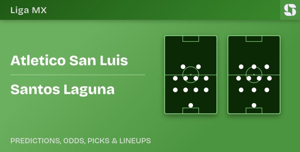 Atletico San Luis vs Santos Laguna predicted formations