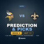 Minnesota Vikings vs New Orleans Saints prediction, picks and odds for Week 5 of the 2026 NFL season