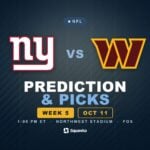 New York Giants vs Washington Commanders prediction, picks and odds for Week 5 of the 2026 NFL season