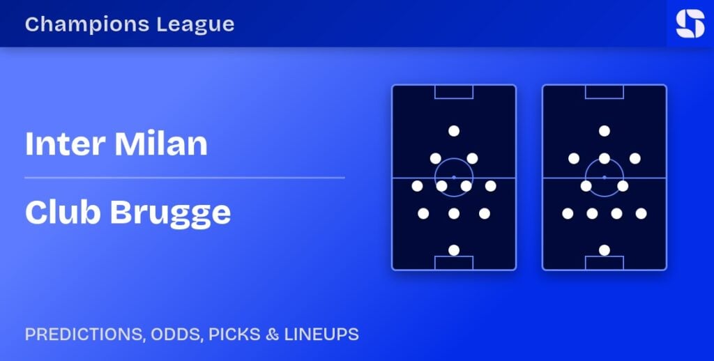 Inter Milan vs Club Brugge predicted formations