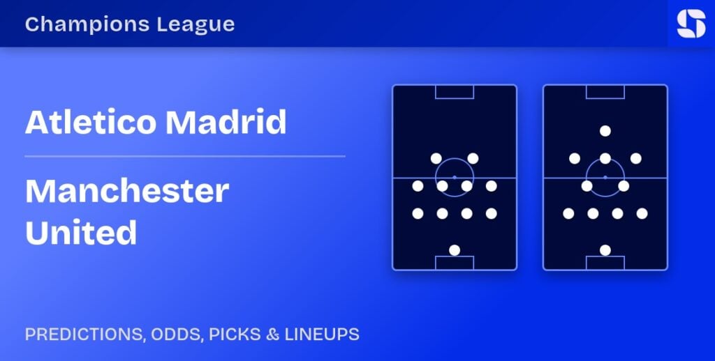 Atletico Madrid vs Manchester United predicted formations
