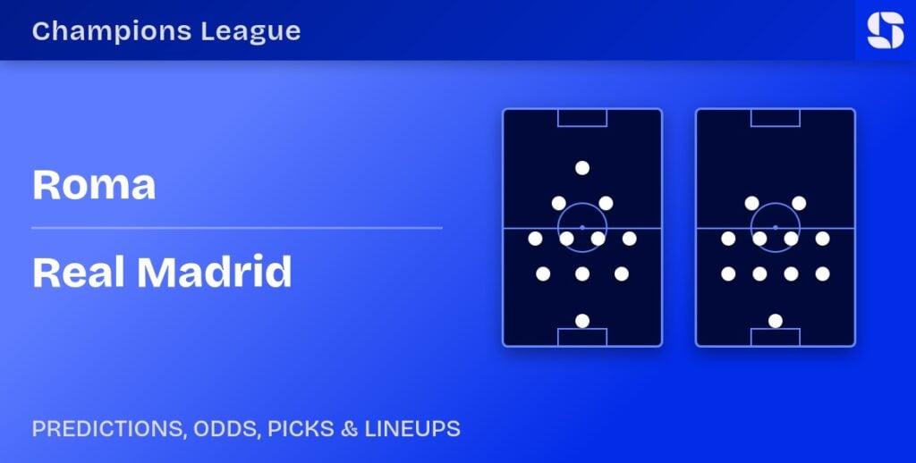 Roma vs Real Madrid predicted formations
