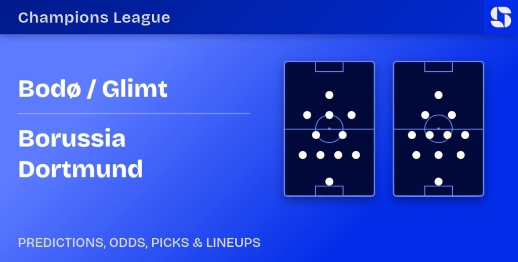 Bodø / Glimt vs Borussia Dortmund predicted formations