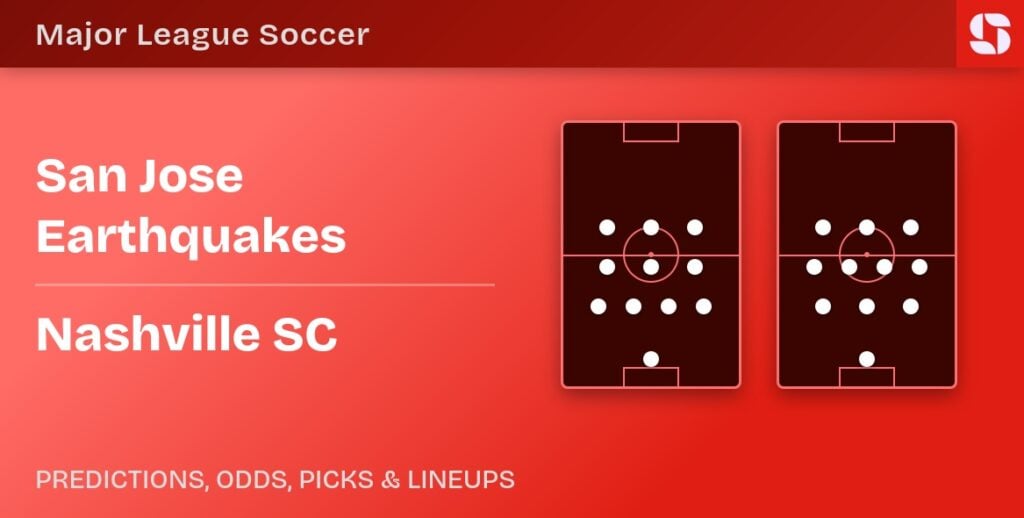San Jose Earthquakes vs Nashville SC predicted formations