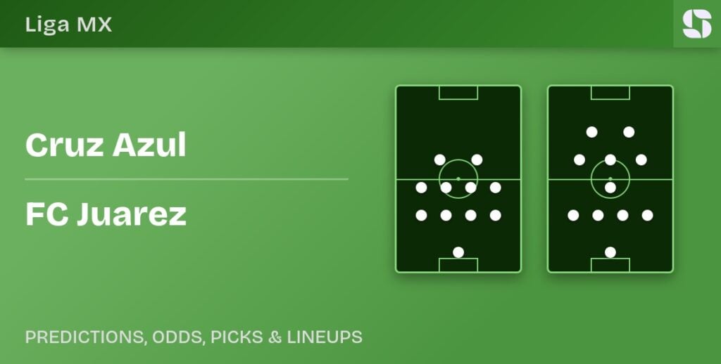 Cruz Azul vs FC Juarez predicted formations