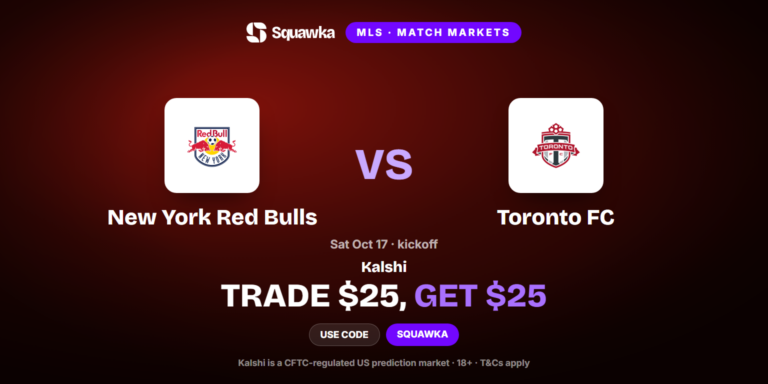 New York Red Bulls vs Toronto FC: Kalshi Promo Code — Trade $25, Get $25
