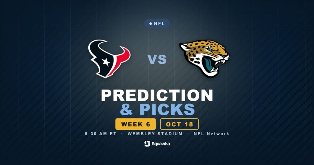 Houston Texans vs Jacksonville Jaguars prediction, picks and odds for Week 6 of the 2026 NFL season