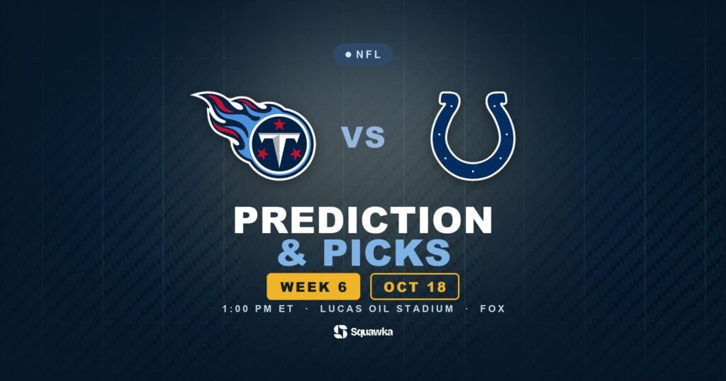 Tennessee Titans vs Indianapolis Colts prediction, picks and odds for Week 6 of the 2026 NFL season