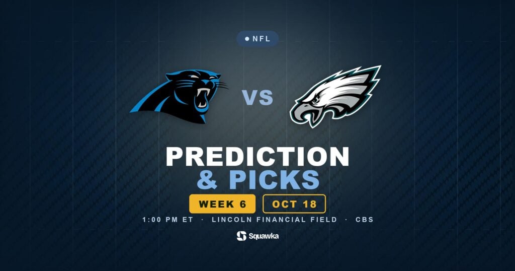 Carolina Panthers vs Philadelphia Eagles prediction, picks and odds for Week 6 of the 2026 NFL season