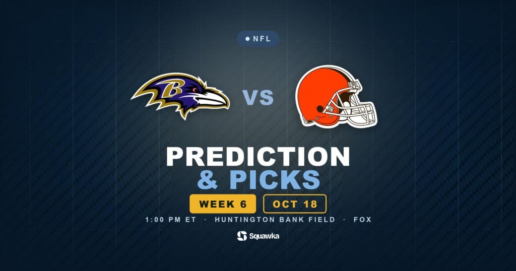 Baltimore Ravens vs Cleveland Browns prediction, picks and odds for Week 6 of the 2026 NFL season