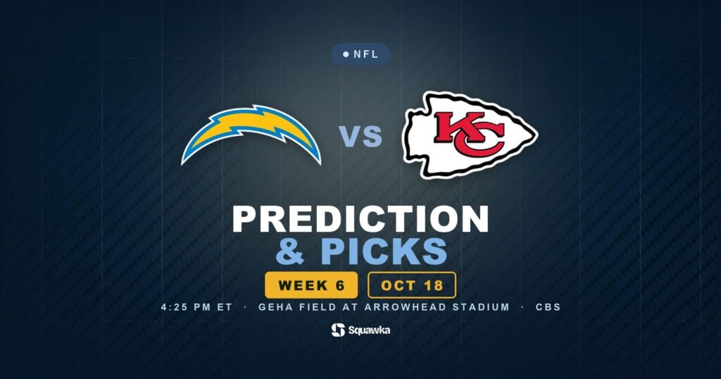 Los Angeles Chargers vs Kansas City Chiefs prediction, picks and odds for Week 6 of the 2026 NFL season