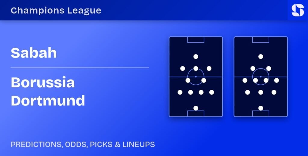 Sabah vs Borussia Dortmund predicted formations