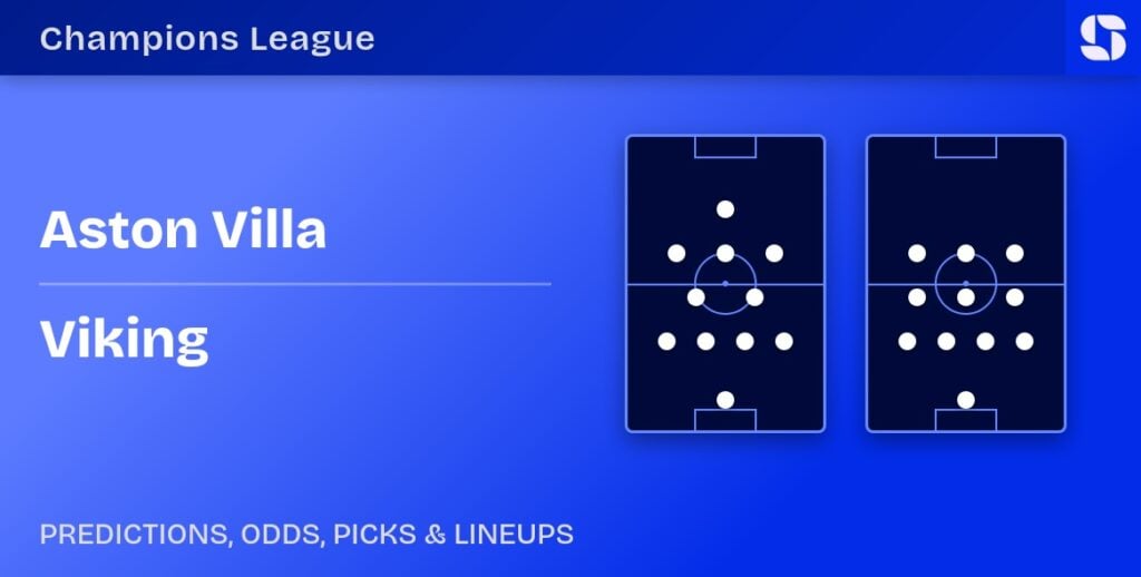 Aston Villa vs Viking predicted formations