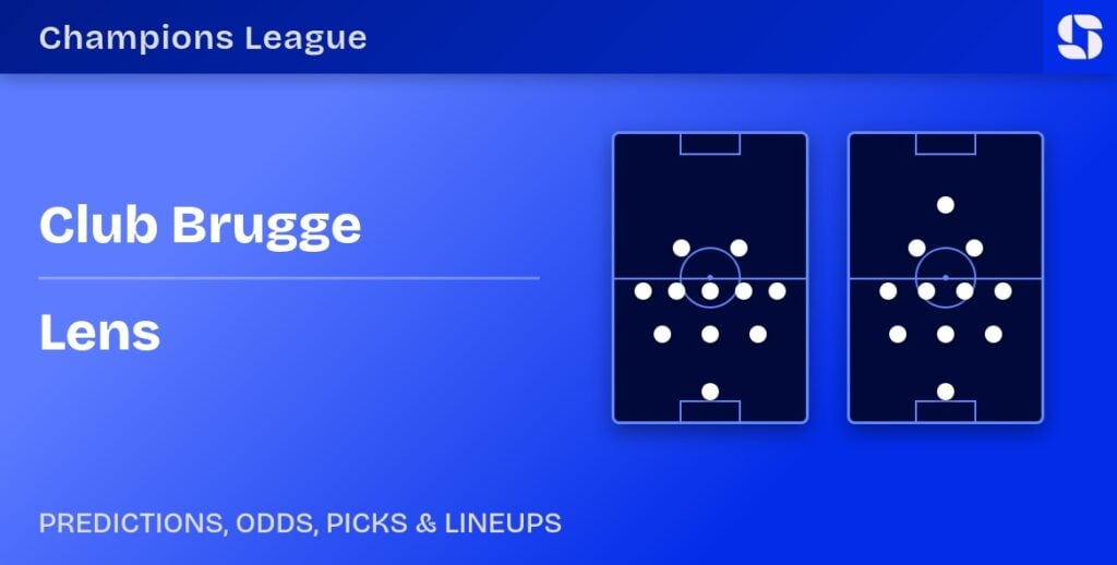Club Brugge vs Lens predicted formations