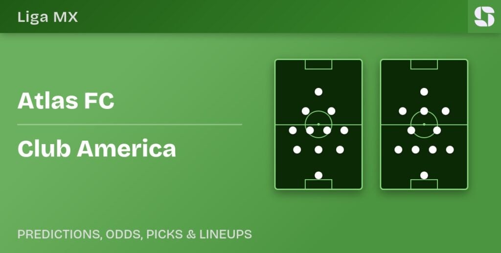 Atlas FC vs Club America predicted formations