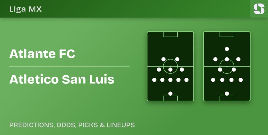 Atlante FC vs Atletico San Luis predicted formations