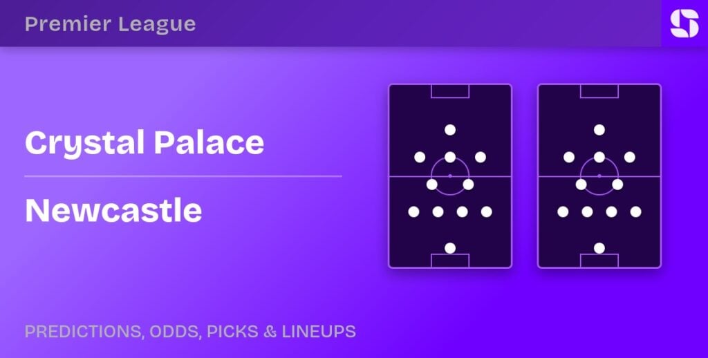 Crystal Palace vs Newcastle predicted formations