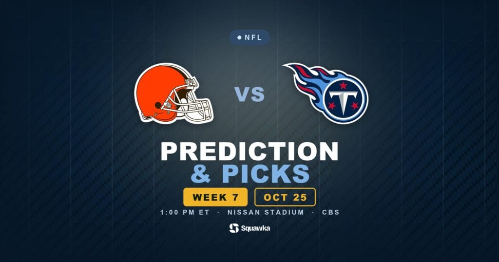 Cleveland Browns vs Tennessee Titans prediction, picks and odds for Week 7 of the 2026 NFL season