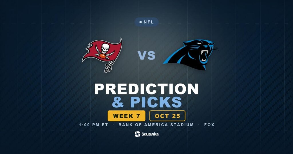 Tampa Bay Buccaneers vs Carolina Panthers prediction, picks and odds for Week 7 of the 2026 NFL season