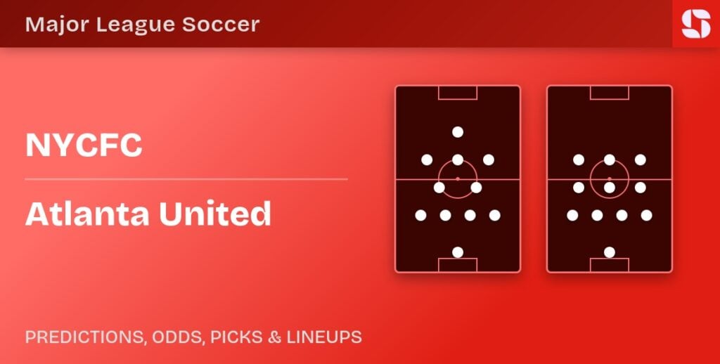 NYCFC vs Atlanta United predicted formations
