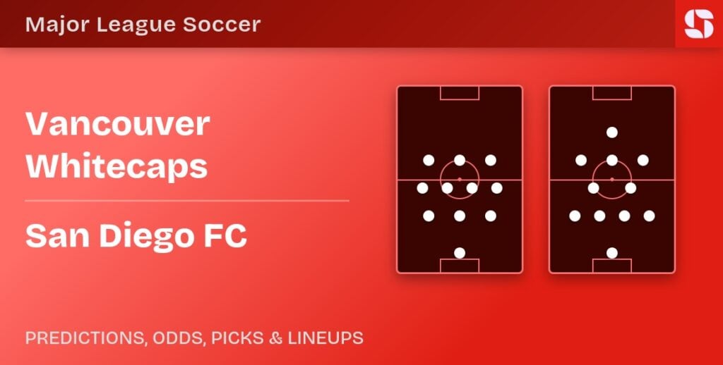 Vancouver Whitecaps vs San Diego FC predicted formations
