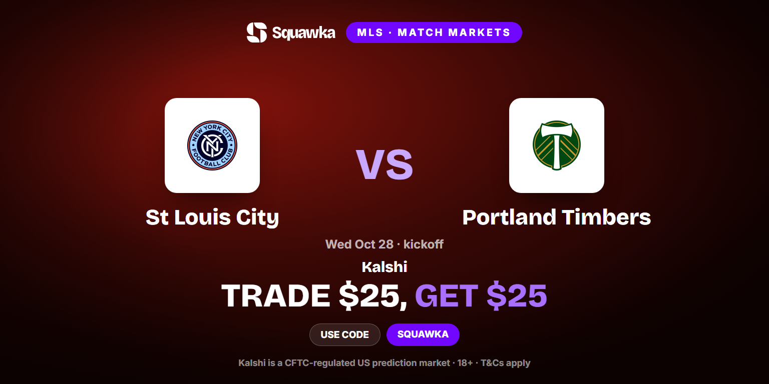 St Louis City vs Portland Timbers: Kalshi Promo Code & $25 Bonus