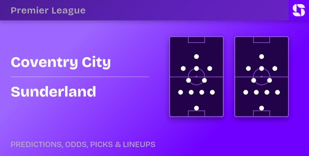 Coventry City vs Sunderland predicted formations