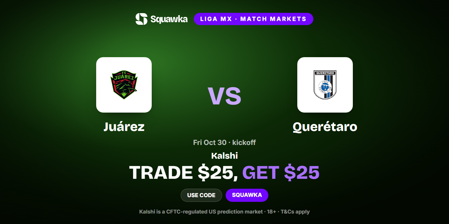Modcloth Promo Code Juárez vs Querétaro: Kalshi Promo Code — Trade $25, Get $25