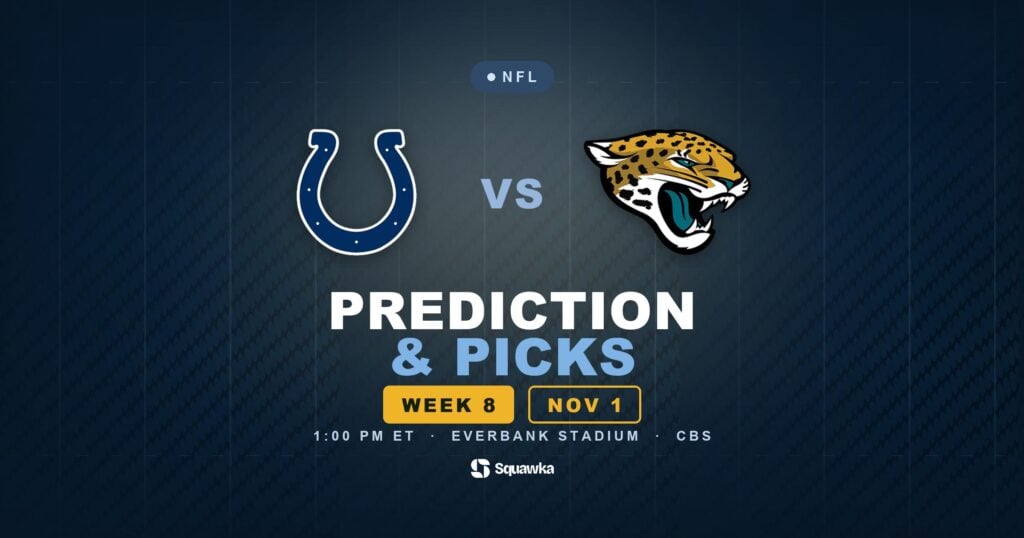 Indianapolis Colts vs Jacksonville Jaguars prediction, picks and odds for Week 8 of the 2026 NFL season