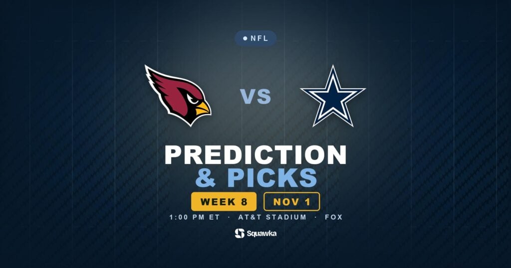 Arizona Cardinals vs Dallas Cowboys prediction, picks and odds for Week 8 of the 2026 NFL season