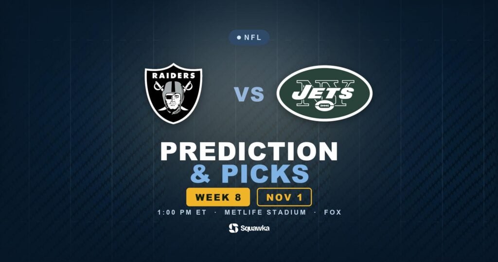 Las Vegas Raiders vs New York Jets prediction, picks and odds for Week 8 of the 2026 NFL season