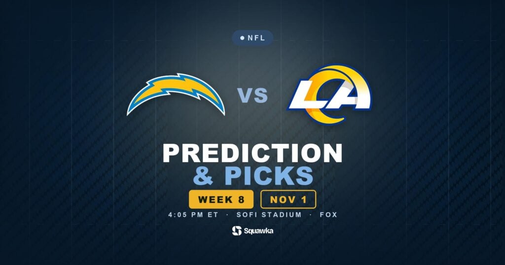 Los Angeles Chargers vs Los Angeles Rams prediction, picks and odds for Week 8 of the 2026 NFL season