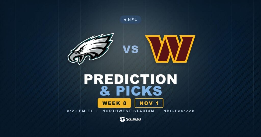 Philadelphia Eagles vs Washington Commanders prediction, picks and odds for Week 8 of the 2026 NFL season