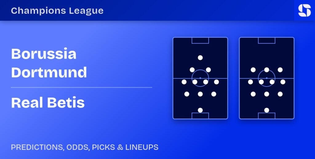 Borussia Dortmund vs Real Betis predicted formations