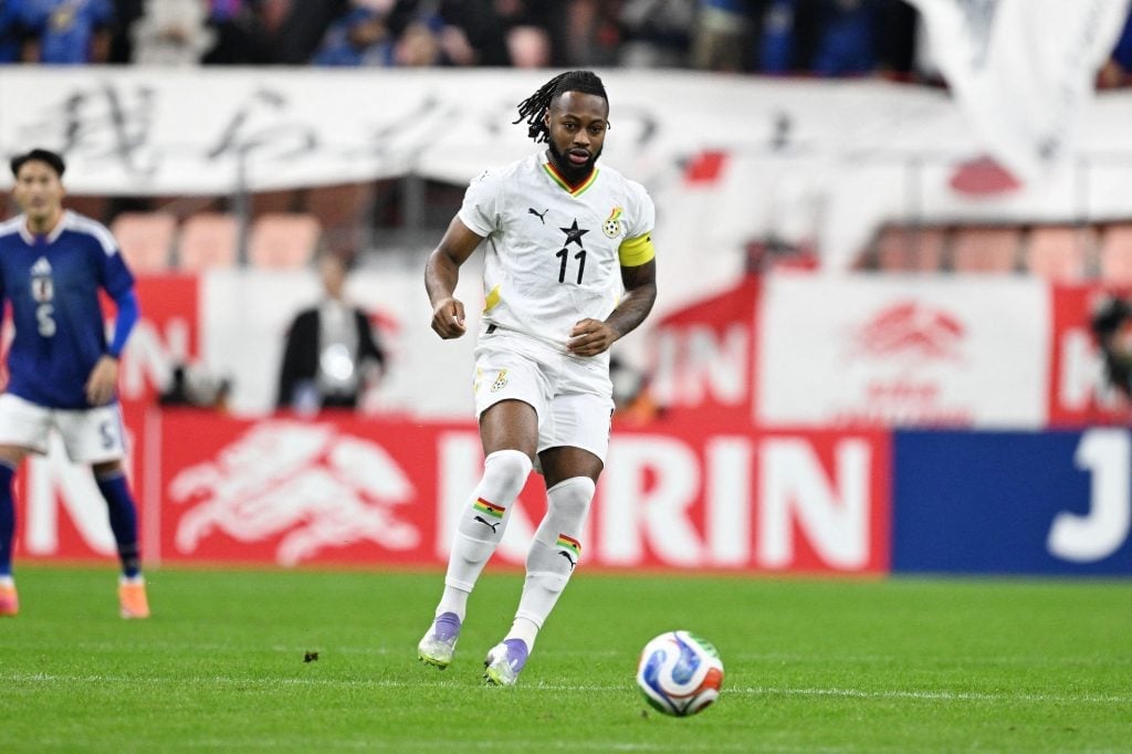 La selección de Ghana antes de un partido oficial