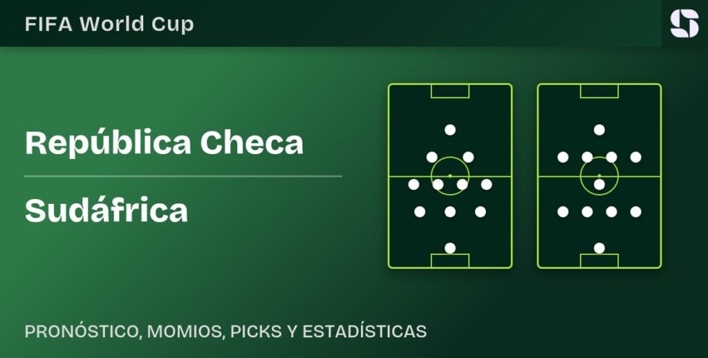 Alineaciones previstas Republica Checa vs Sudafrica, Mundial 2026