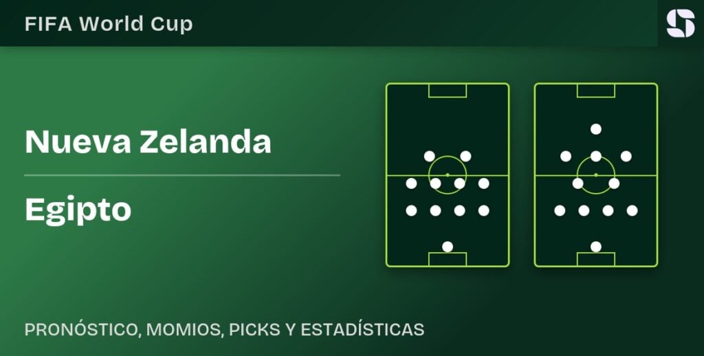 Nueva Zelanda vs Egipto — pronóstico Mundial 2026 alineaciones probables