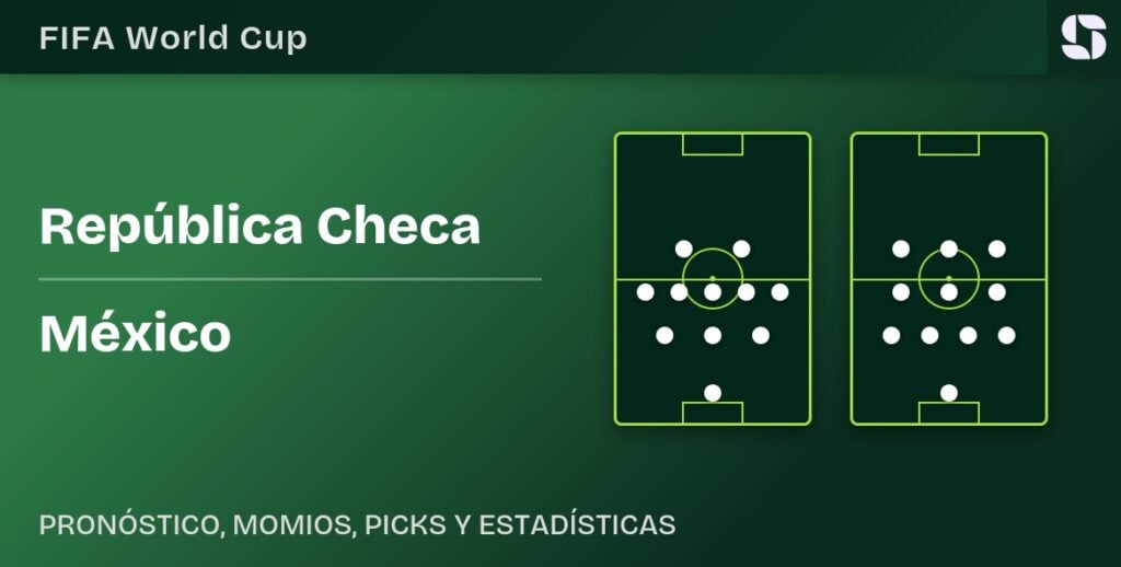 Alineaciones de República Checa vs México en el Mundial 2026