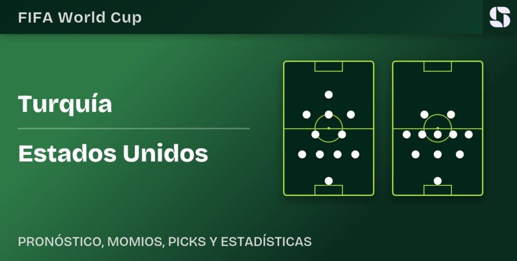 Alineaciones previstas de Turquía y Estados Unidos para el Mundial 2026 en el SoFi Stadium