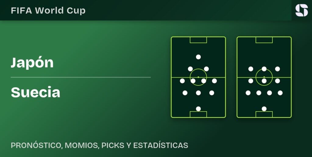Japón vs Suecia alineaciones Mundial 2026