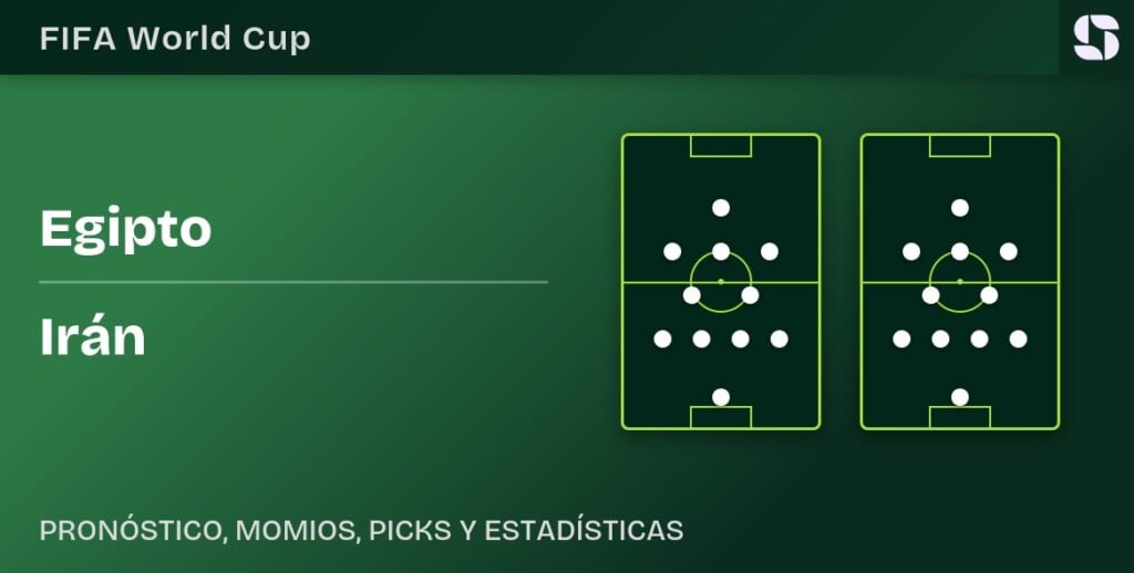 Egipto vs Irán formaciones Mundial 2026