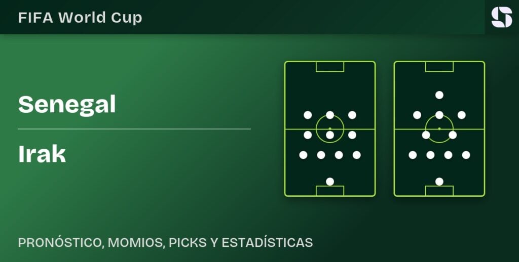 Senegal vs Irak alineaciones Mundial 2026