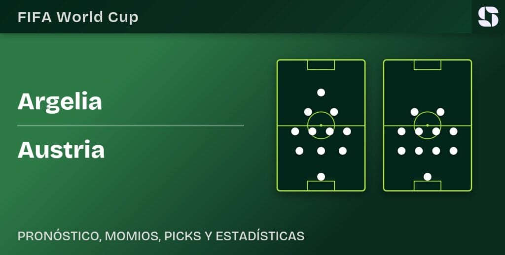 Alineaciones de Argelia vs Austria para el Mundial 2026