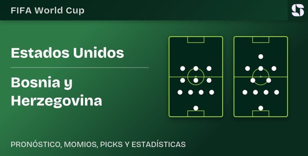 Estados Unidos vs Bosnia y Herzegovina Pronostico Copa del Mundo 2026