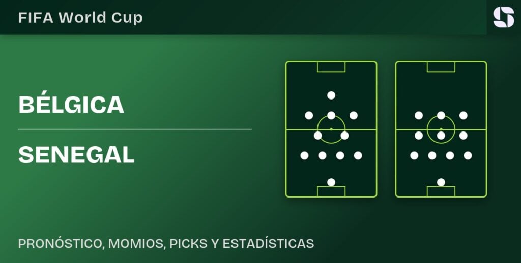Bélgica vs Senegal pronóstico Mundial 2026