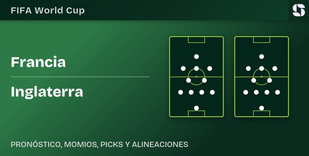 Francia vs Inglaterra Mundial 2026 tercer lugar alineaciones probables