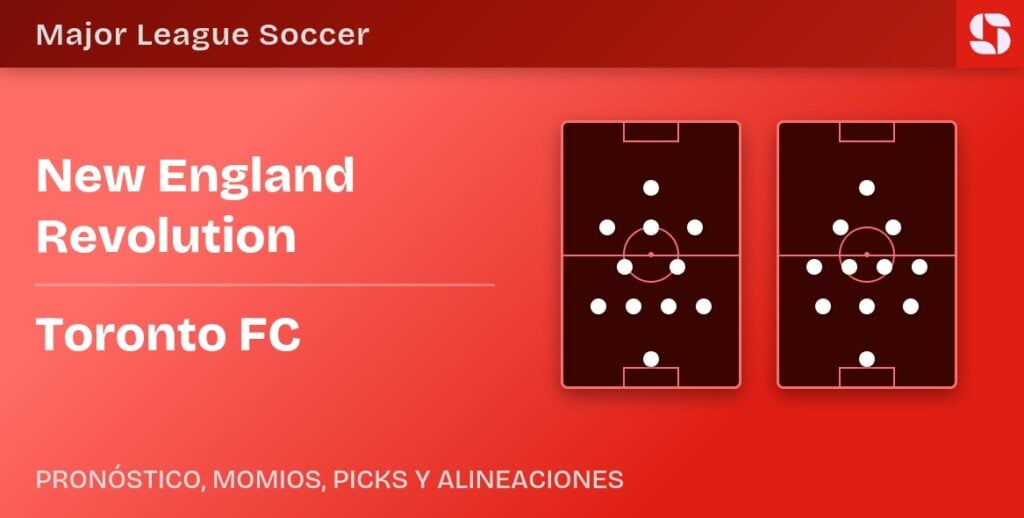New England Revolution vs Toronto FC alineaciones previas MLS