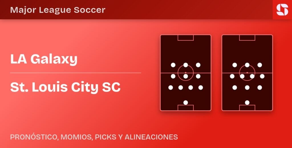 Alineaciones previstas LA Galaxy vs St. Louis City SC — MLS